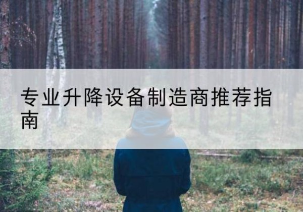 龙凤电动剪叉升降平台厂家-专业升降设备制造商推荐指南